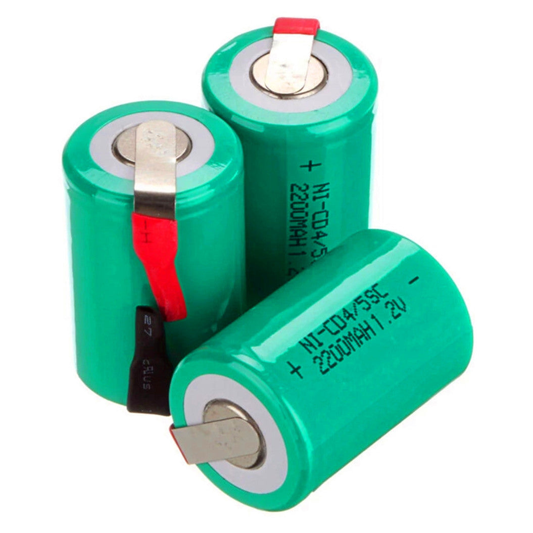4 pieces 4 / 5SC NI CD battery 1.2V 2200mAh Sub C for DIY screwdriver drill torch SUBC