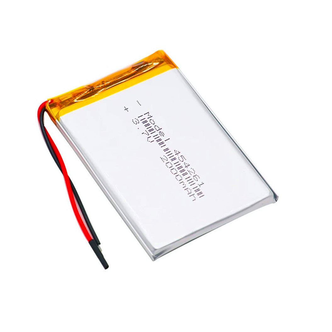 4 Peças Bateria Polímero 3.7V LiPo 454261 2000mAh para Consoles de Jogos, MP3, MP4, MP5, GPS