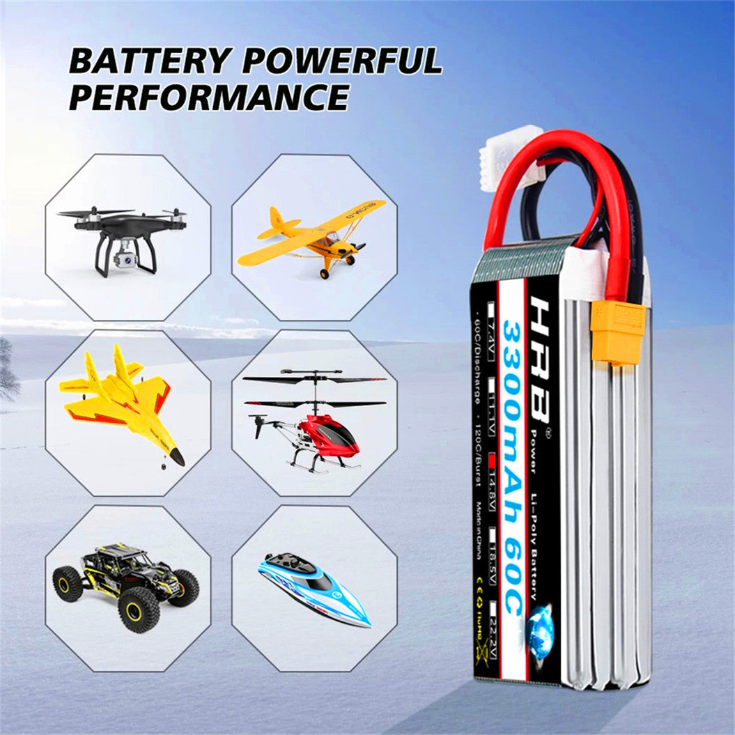 14.8v 3300mah lithium 60C battery for remote-controlled drone car Turk boat airplane