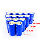 4pcs 3.2V LiFePO4 32700 battery 28ah continuous discharge maximum 55A high performance battery nickel sheet