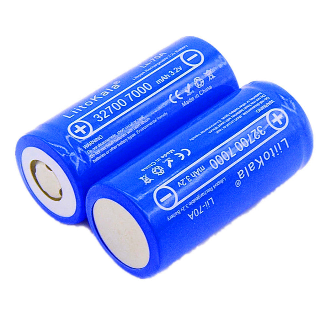 Bateria LiFePO4 Lii 70A 3.2V 32700 7000mAh, 35A descarga contínua, 55A máxima, bateria de alto desempenho de marca