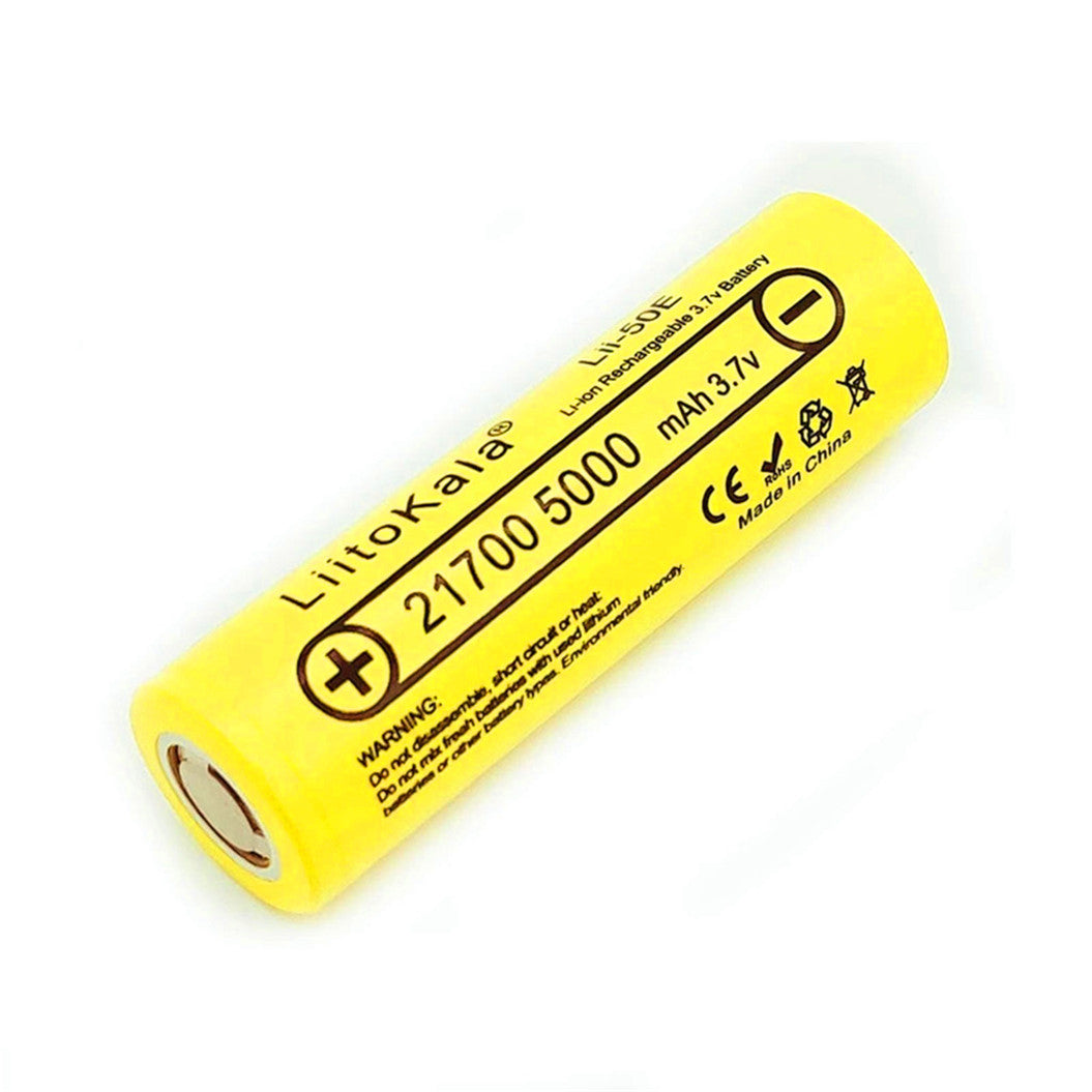 6 pieces 21700 4800 5000mAh lithium nickel battery 3.7V 50E kit 3.7V 15A output 5C discharge rate