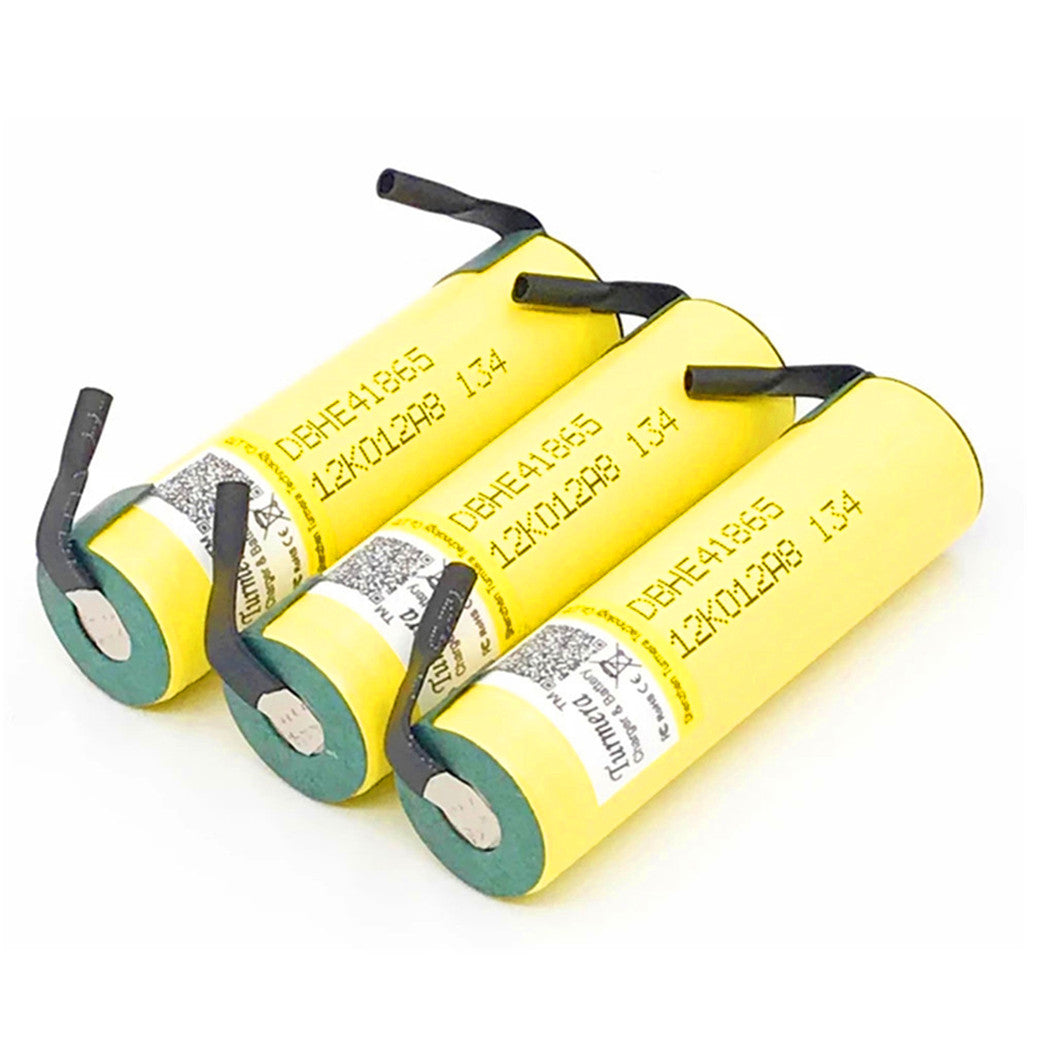 2pcs 2.5V 2500mAh 18650 HE4 Battery para Chaves de Impacto sem Fio e Bicicletas Elétricas