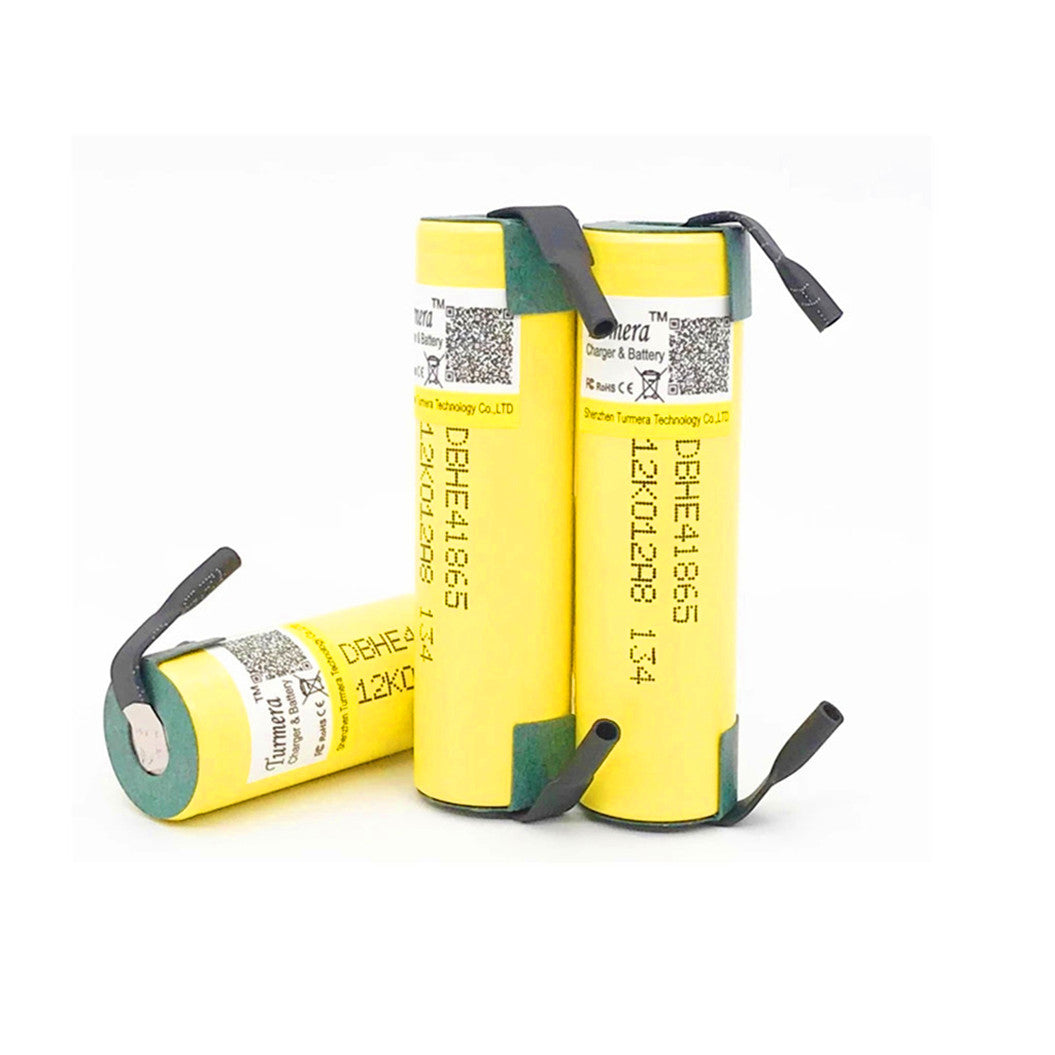 2pcs 2.5V 2500mAh 18650 HE4 Battery para Chaves de Impacto sem Fio e Bicicletas Elétricas