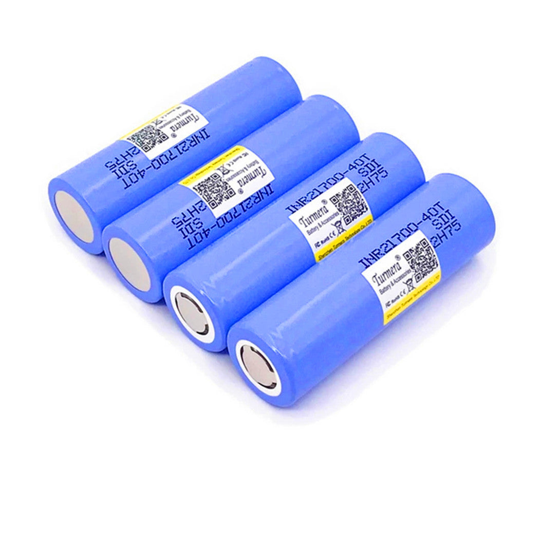 2個セット 4000mAh 40A INR 21700 40T 充電式リチウムバッテリー 掃除機・Turmera用