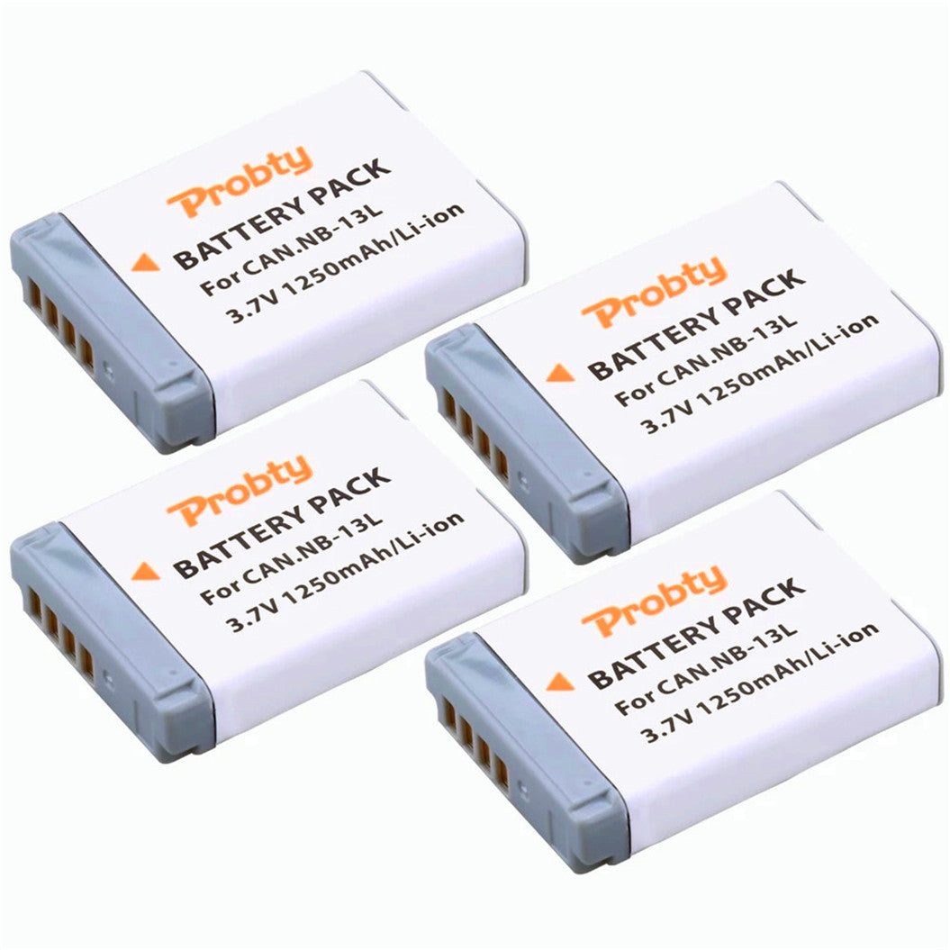 4 pieces 3.7v 1250mah  battery for CAN.Nb-13L