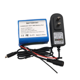 12V 6800mAh battery + 12.6 V charger for 12V electrical devices, washing machines, coal, break lamps