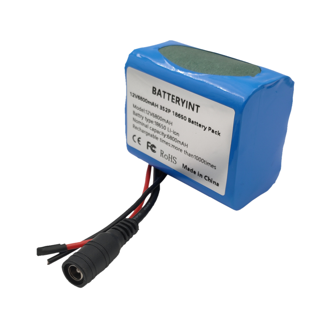 12V 6800mAh battery + 12.6 V charger for 12V electrical devices, washing machines, coal, break lamps