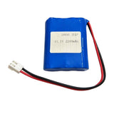 11.1V 2200mAh 3S1P 18650 Rechargeable Lithium Ion Battery With PCB And Connector 11v Lithium Battery Golf Cart Electric