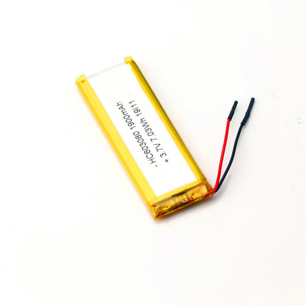603080-1900mAh Puerta de seguridad Instrumento de seguridad Detector de metales de mano Localizador Producto para adultos Batería
