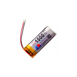 2x 1500mAh 3.7V 2.54 universal plug 102050 lithium polymer battery for portable devices and instruments
