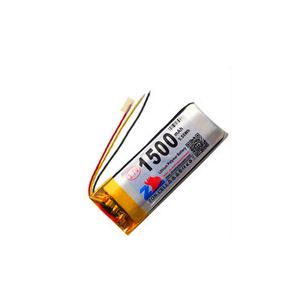2x 1500mAh 3.7V 3-wire 102050 lithium polymer battery with NTC protection for portable devices and instruments
