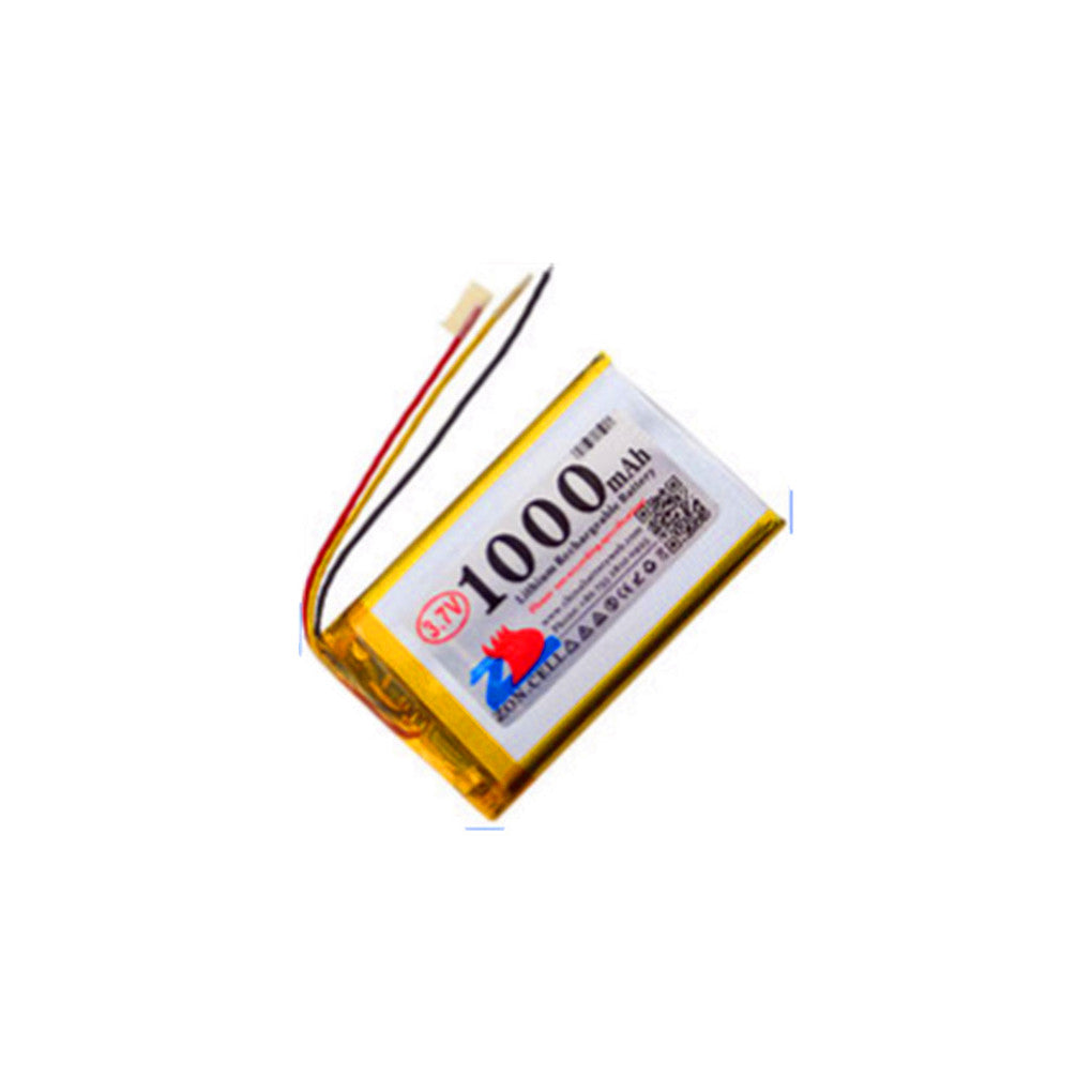 2개 3.7V 1000mAh NTC 보호 3선 802540 폴리머 리튬 배터리