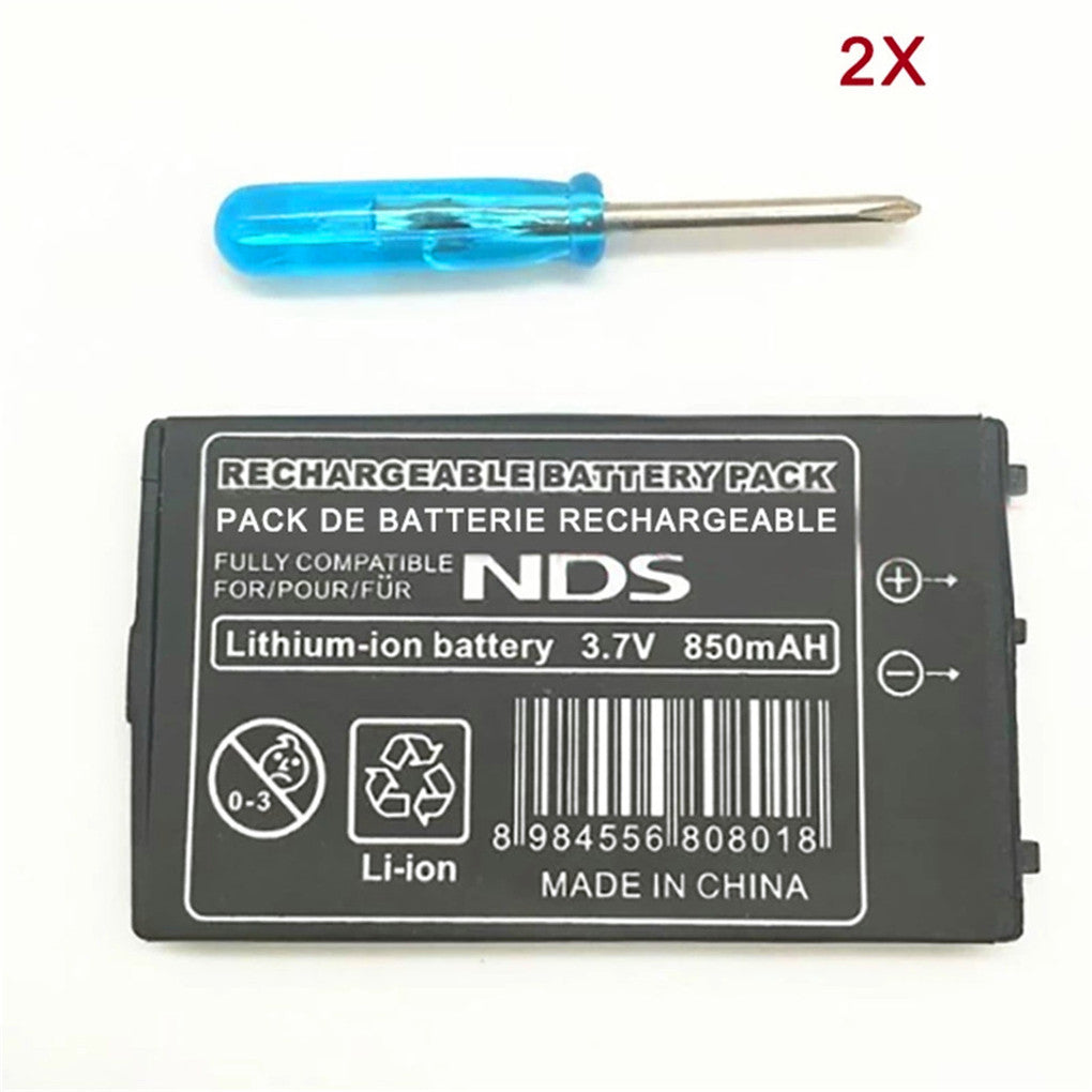 2 x850mAh Lithium-ion Battery For Nintendo DS NDS Lithium ion Battery With Mini Screwdriver