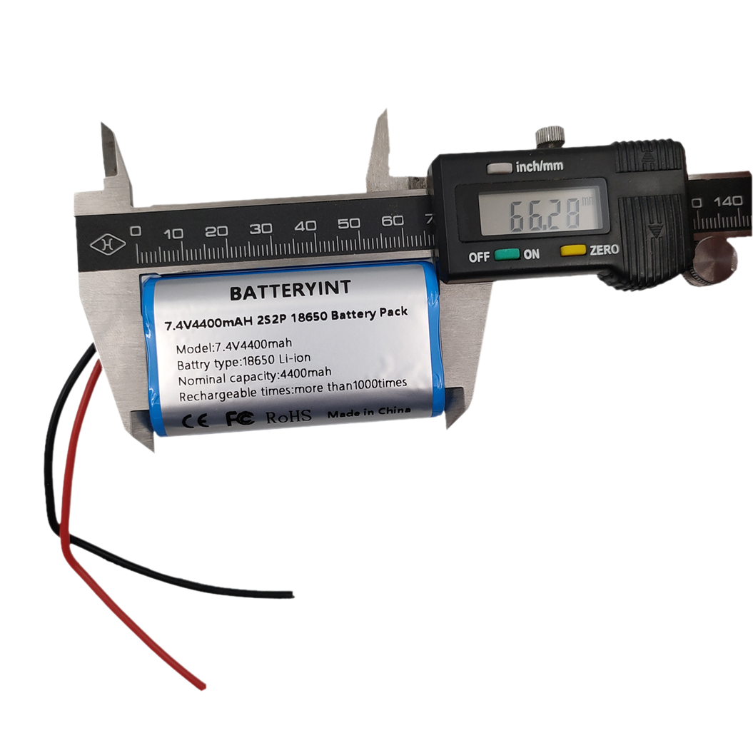 7.4V 2S2P 4.4AH 18650 リチウムイオンバッテリー（4400mAh）PCBケーブル付き 電動車両用