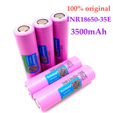 4 pieces 3.7v 3500mAh INR18650 20A discharge 35E Li-ion rechargable battery