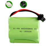 6.0v 2400mah AA NiMH Rechargeable Battery with SM/KET-2P Connector For Rc toys Cars Tanks Robots Boat
