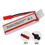 2 pieces 3.7V 500mAH lithium battery for Model airplane, car model, ship model