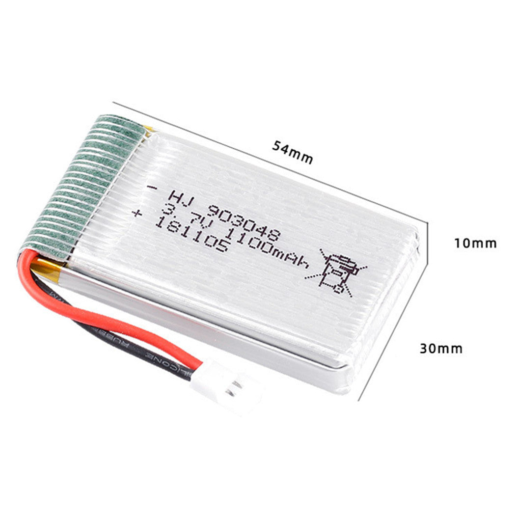 Lot de 2 batteries lithium-polymère 3,7 V 1100 mAh 903048 pour X5S X5SW X5SC rechargeables