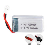 3 pieces 3.7v 380mAh 702035 li-polymer battery for SYMA X5A-1 X15 Rechargeable RC Drone