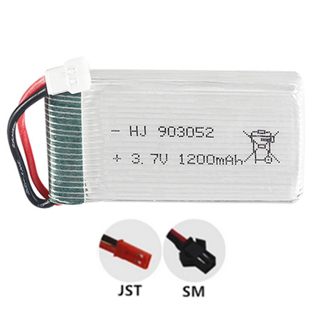 2 pieces 3.7v 1200mAh 903052 li-polymer battery for X5S X5SW X5SC M18 Rechargeable RC Drone