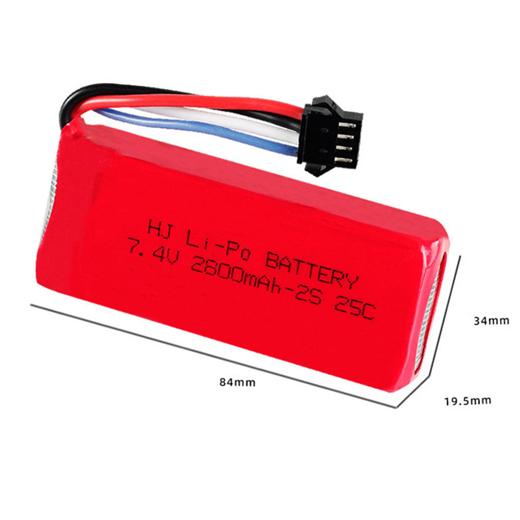 Batterie lithium-polymère 7,4 V 2800 mAh 953475 pour navire radiocommandé UDI902UDI002