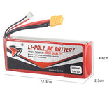 7.4v 6000mAh 1045120 li-polymer battery for RC racing drone, helicopter, car, boat and etc.