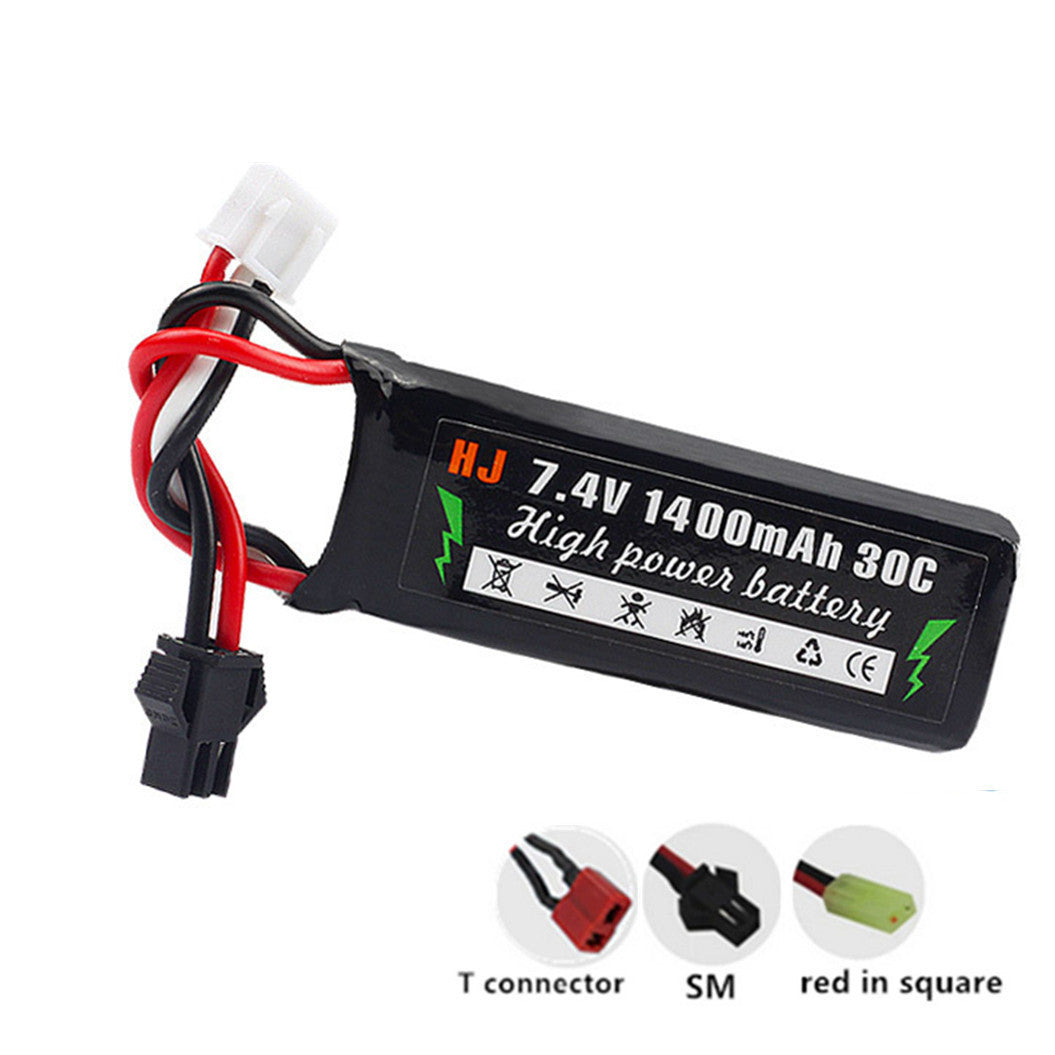 2 pieces 7.4v 1400mAh 501855 li-polymer battery for Hubsan H501A H501S Remote control Transmitter H901A