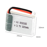 3 pieces 3.7v 220mAh 802025 li-polymer battery for TK106 Mini four axis aerial vehicle