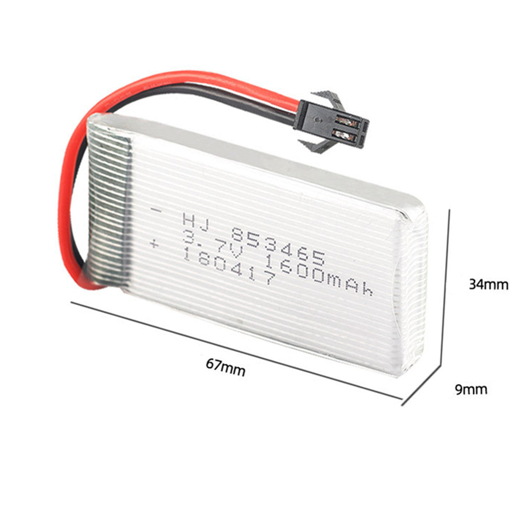2 pieces 3.7v 1600mAh 853465 li-polymer battery for YX693 YX709 Remote control helicopter aircraft