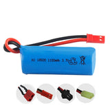 2 pieces 3.7V 1100mAh 18500 li-polymer battery for RC Drone