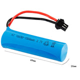 2 pieces 3.7V 1500mAh 18650 li-polymer battery for RC Airplanes