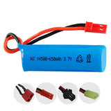 2 pieces 3.7V 650mAh 14500 li-polymer battery for TKKJ H116 RC Boats helicopter for RC ToyS Cars