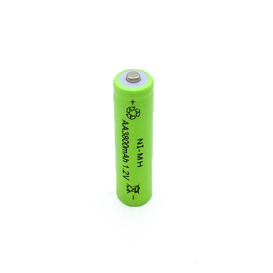 2pcs 1.2V 3800mAh AA Battery Ni-Mh Neutral Rechargeable Battery for Camera Flashlight