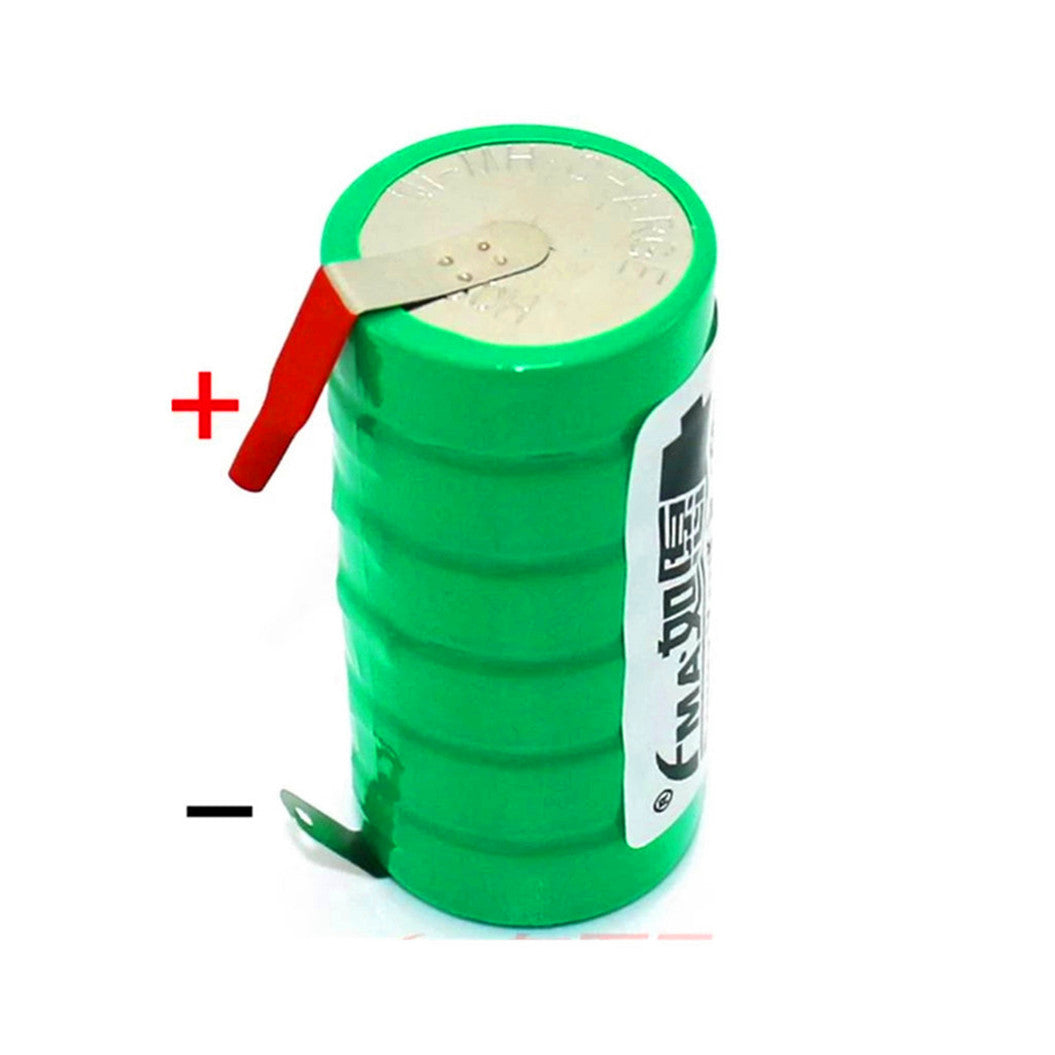 자동차 경보 전자 목소리용 배터리 Ni-Mh 7.2V 330mAh 버튼 충전식 배터리 (26*52mm)