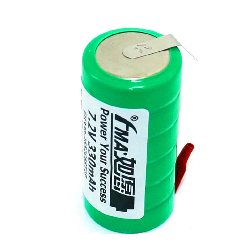 자동차 경보 전자 목소리용 배터리 Ni-Mh 7.2V 330mAh 버튼 충전식 배터리 (26*52mm)