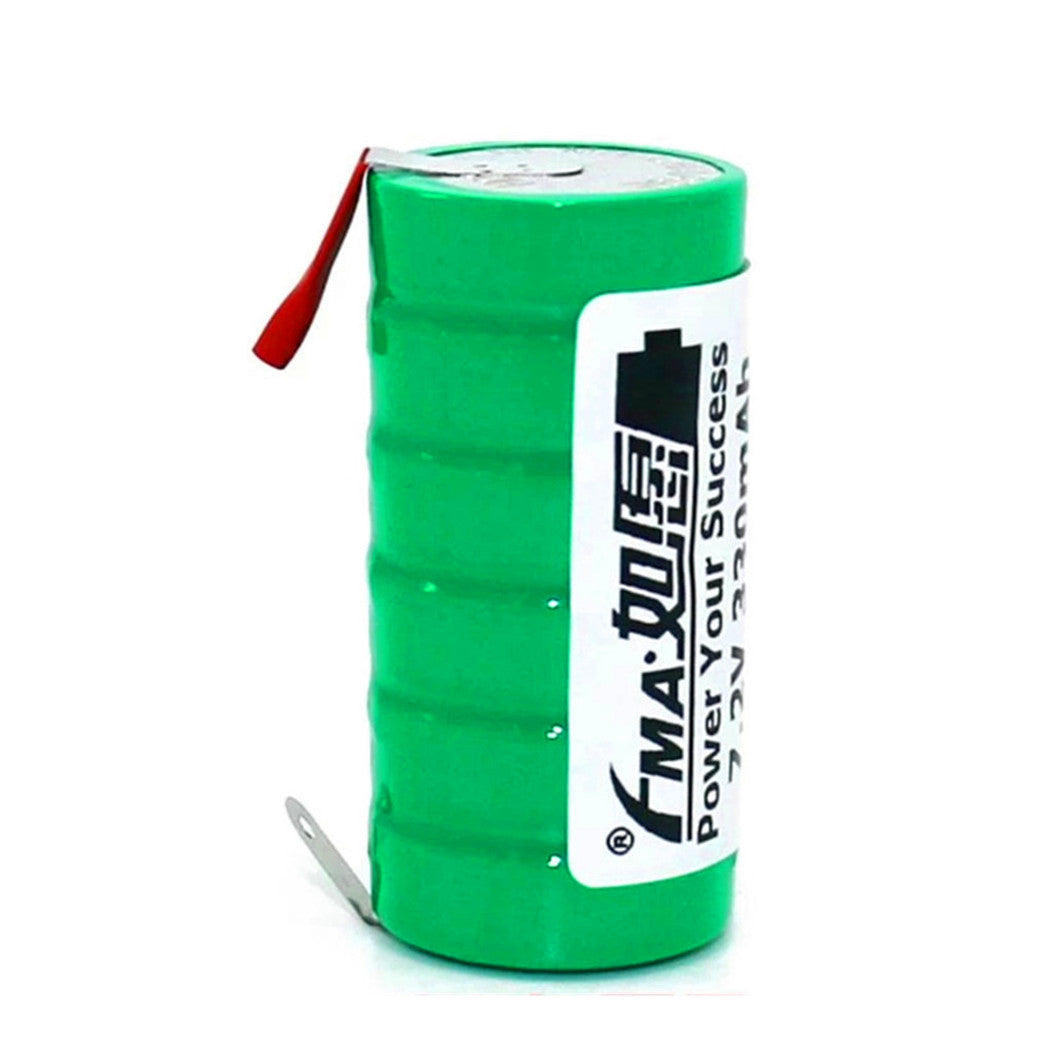 자동차 경보 전자 목소리용 배터리 Ni-Mh 7.2V 330mAh 버튼 충전식 배터리 (26*52mm)