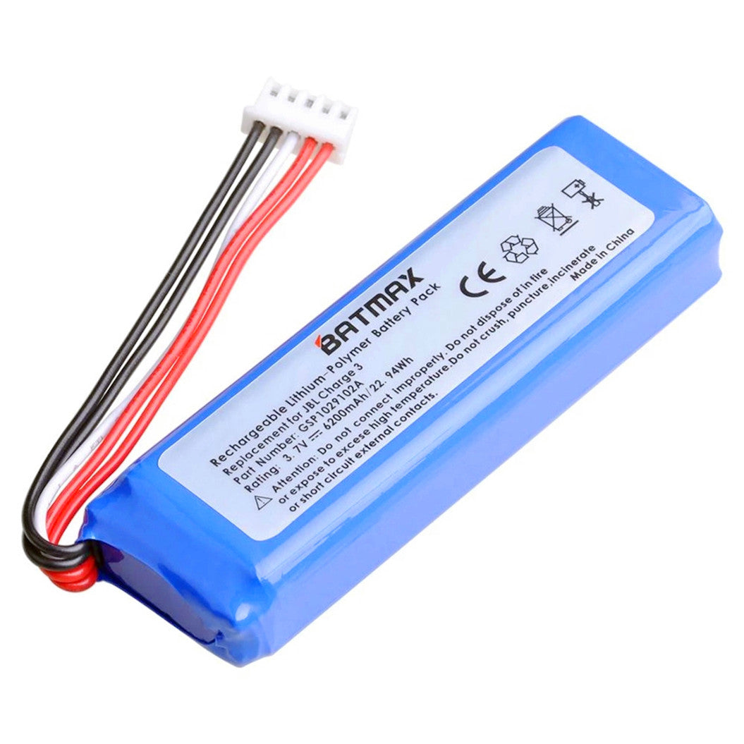 Batterie 3,7 V 6200 mAh GSP1029102A + Outils gratuits pour charge 3 pour JBL charge 3