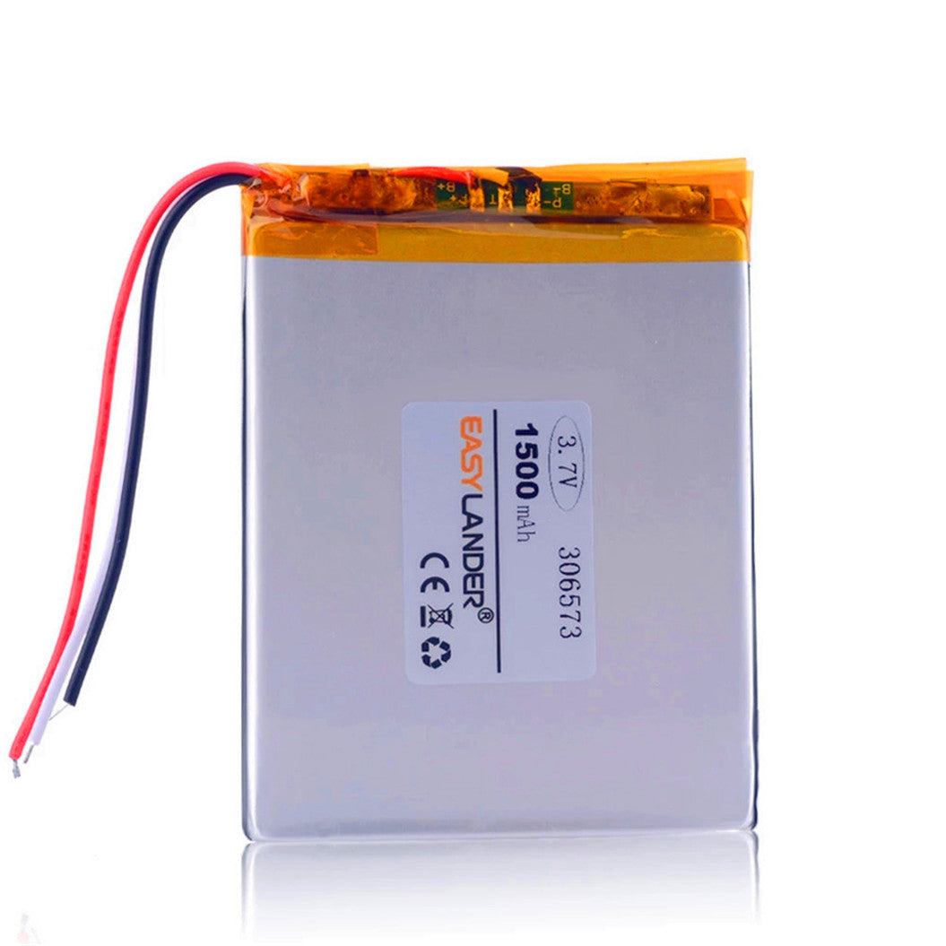 Batterie 306573 3,7 V 1500 mAh pour lecteur de livre électronique Gmini T6LHD Lite Digma R60g Digma S665