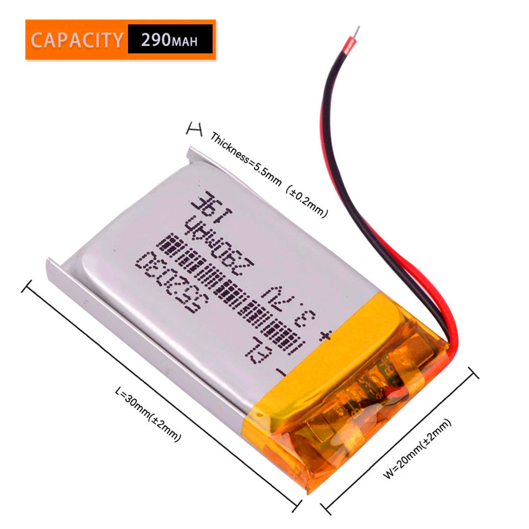 552030 3.7V 290mAh リチウムポリマーバッテリー MP3 MP4 スマートウォッチ おもちゃ DVR スポーツ用 cvr a7310 cvr a7510