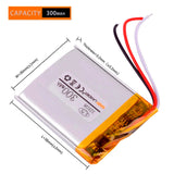 3 wire 323036 3.7V 300mAh lithium polymer battery for Original Sansa replacement Sansa clip MP3 player