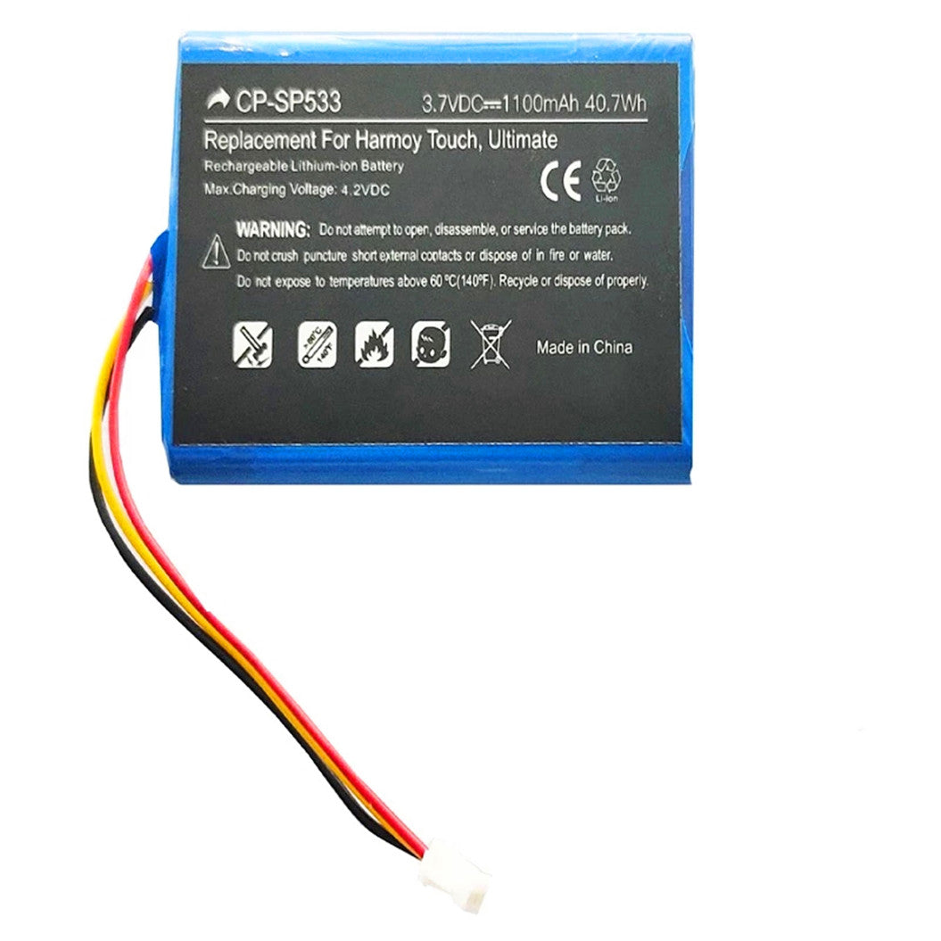 3.7V 1100mAh Replacement Battery For Logitech Harmony Touch Ultimate 3-wire Plug+tools