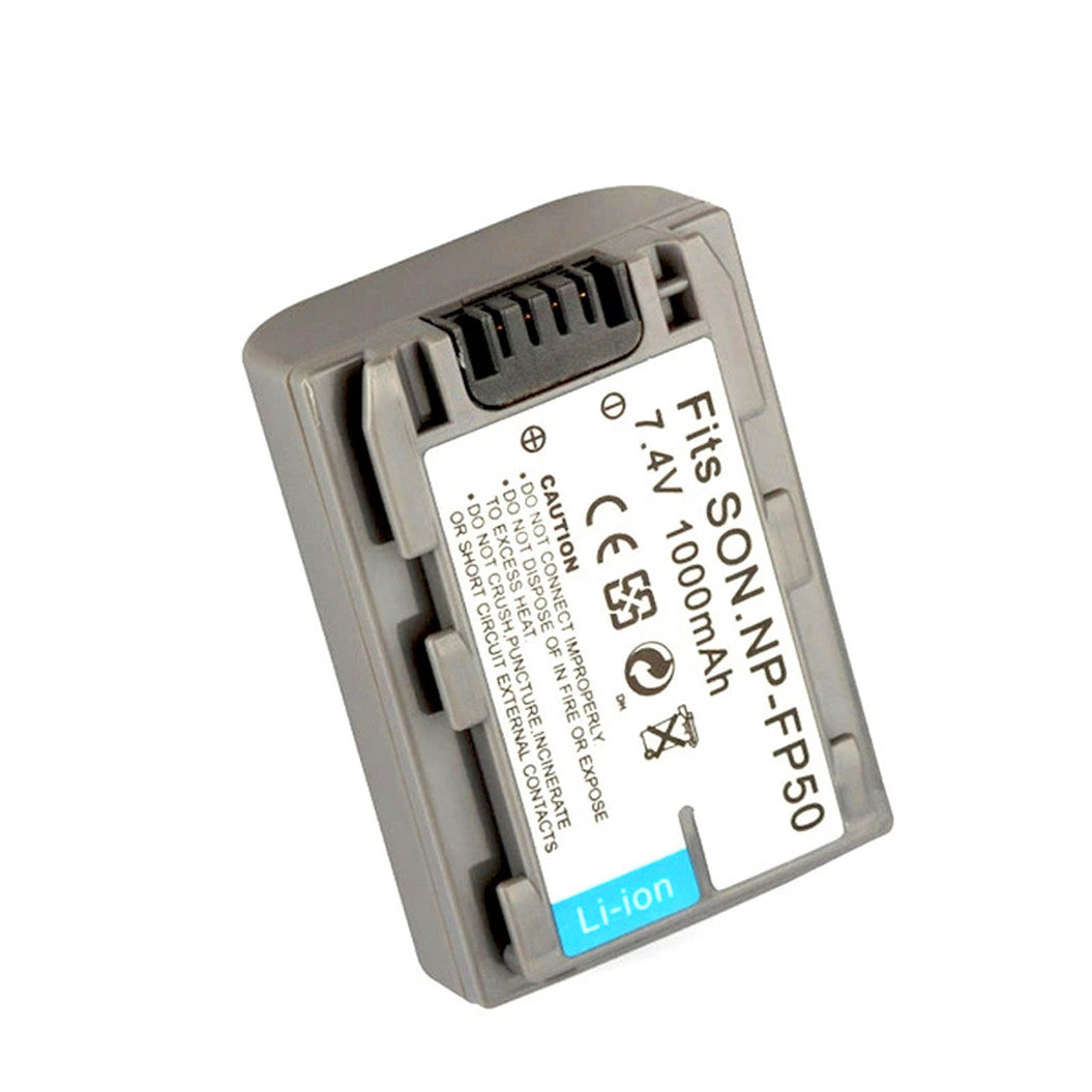 1000mAh NP-FP50 NP FP50 Camera Battery For Sony NP-FP60 NP-FP90 DCR-SX40 SX40R SX41 Accumulator