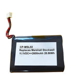 11.1V 2600mAh Li-Polymer Accumulator Replacement Battery For Marshall Stockwell TF18650-2200-1S3PA 4-wire Plug