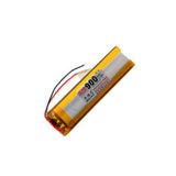 2xOnly 3.7 V socket without plug 900 mAh 701658 polymer lithium battery