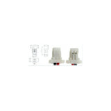 2x 1500mAh 3.7V SH1.0 forward plug 102050 lithium polymer battery for portable devices and instruments