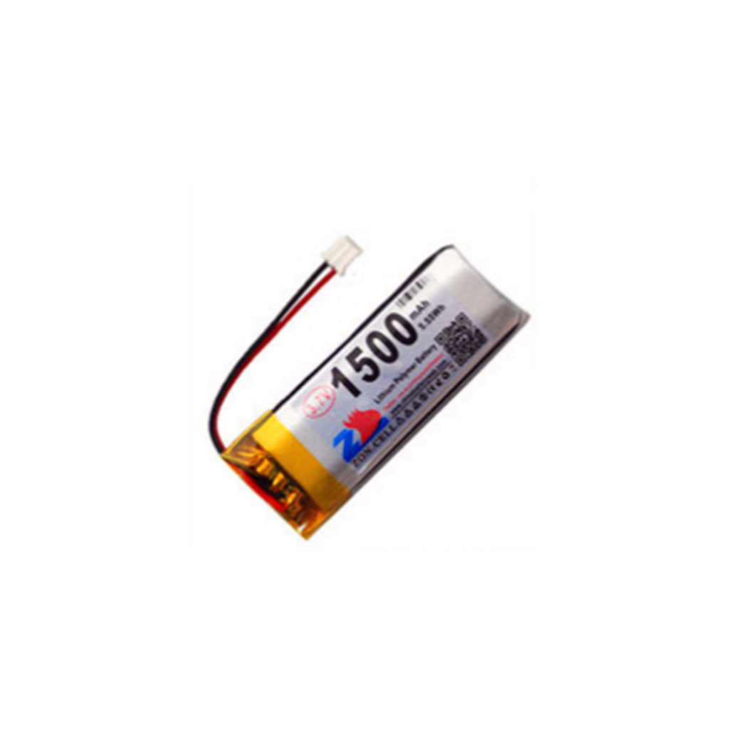 Lot de 2 batteries lithium-polymère 1500 mAh 3,7 V PH2.0zh 102050 pour appareils et instruments portables