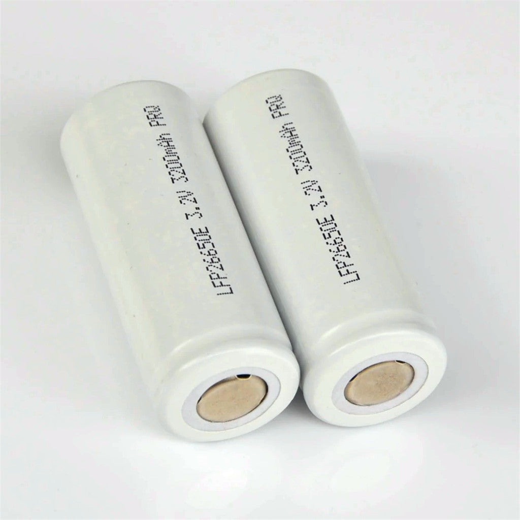 4pcs 3.2V 26650 rechargeable LiFePO4 battery 3200 mAh lithium IFR 26650 battery