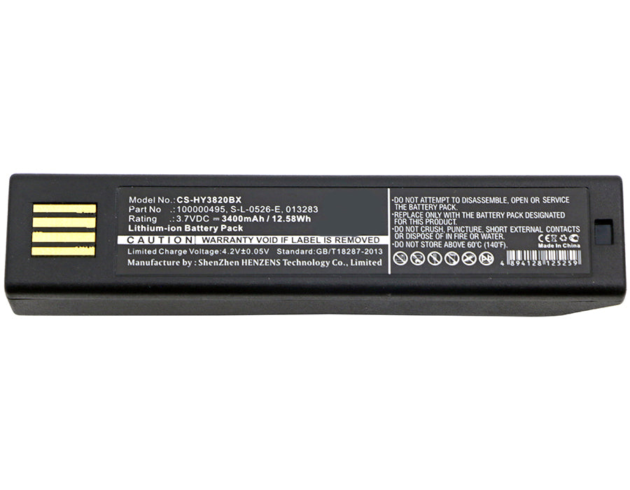 3.7V 3400mAh barcode scanner battery for Xenon 5620 1202g Granit 1911i 6320 BAT-SCN01 HR-100 Li-ion