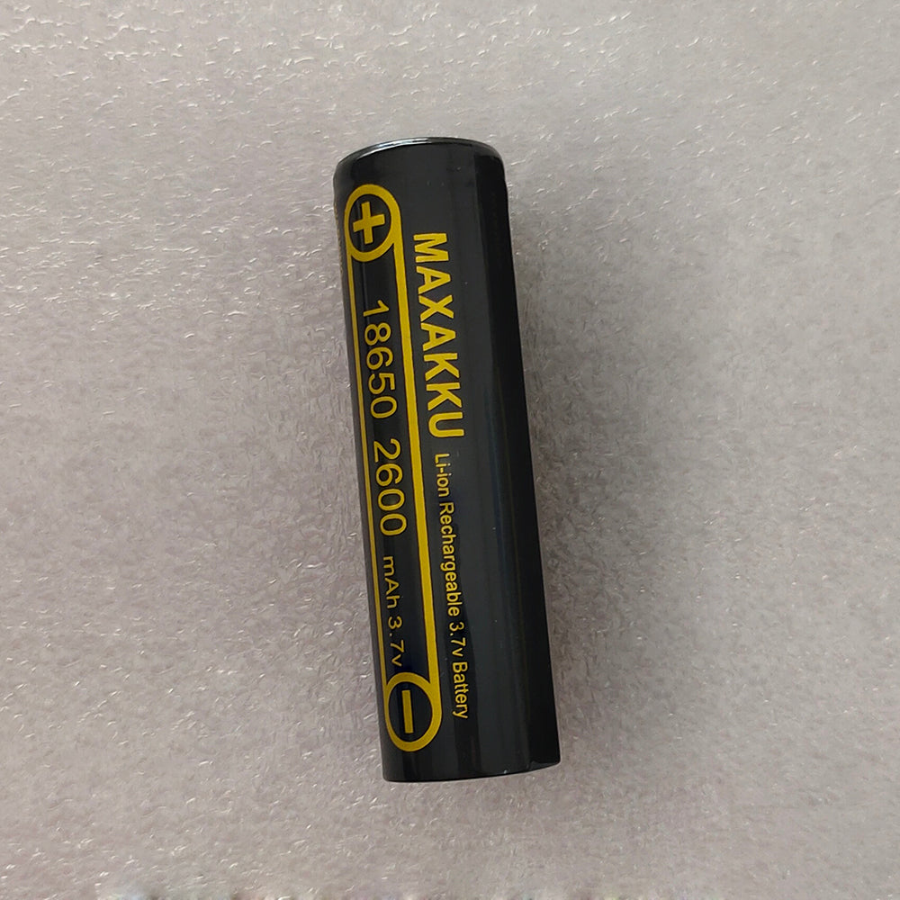 Dimensiones de la parte superior del botón de 2600 mAh y 3,7 V con cabezal